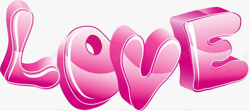 情人节爱字艺术字png免抠素材_新图网 https://ixintu.com 3D艺术字 love 创意艺术字 情人节 爱字艺术字 立体艺术字