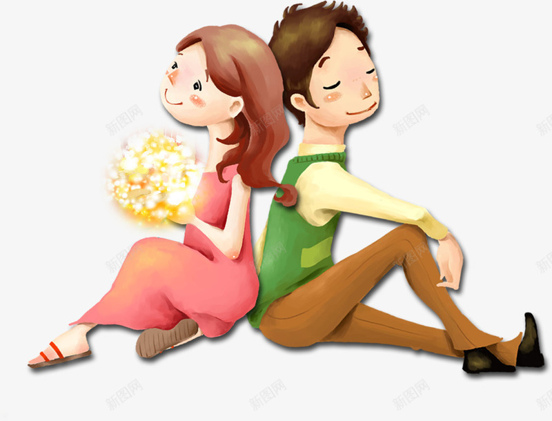 情人节可爱卡通情侣png免抠素材_新图网 https://ixintu.com LOVE 女孩 婚庆 情人节 情侣 爱情 男孩