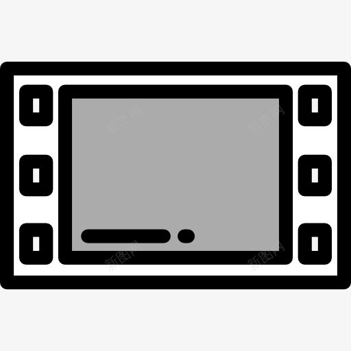 胶片图标png_新图网 https://ixintu.com 娱乐 底片 摄影 消极 电子 电影 电影胶片 音乐和多媒体