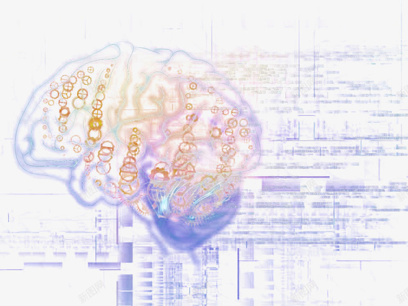 创意大脑数字科技背景png免抠素材_新图网 https://ixintu.com 创意 创意大脑数字科技背景 创意背景装饰 创新思维 大脑 数字 数字加密