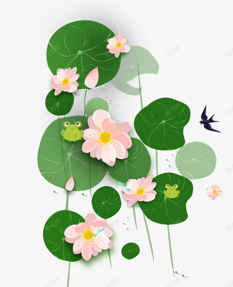 二十四节气之大暑小暑荷花荷叶插psd免抠素材_新图网 https://ixintu.com 24节气 二十四节气 二十四节气之大暑小暑荷花荷叶插画免费下载 你好初夏 夏天 大暑小暑 小暑节气 清新 竹子荷花荷叶满池塘 节气 荷叶 荷花