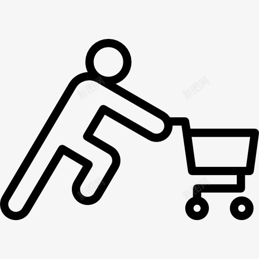 购物车图标png_新图网 https://ixintu.com 商务 粘人 网上商店 购物 超市 销售