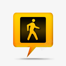 黄色的评论泡沫标志路走的人黄色图标png_新图网 https://ixintu.com bubbles comment person road signs walk yellow 标志 泡沫 的人 评论 走 路 黄色的