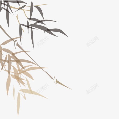中秋节竹子psd免抠素材_新图网 https://ixintu.com 中秋 素材 节日