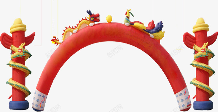 开业庆典气拱门门柱png免抠素材_新图网 https://ixintu.com 庆典 开业 拱门 门柱
