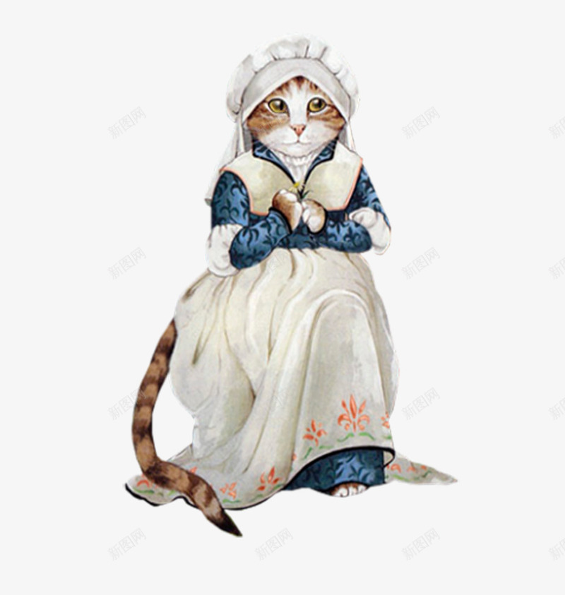绅士猫咪png免抠素材_新图网 https://ixintu.com 卡通猫领结 可爱小猫 家猫