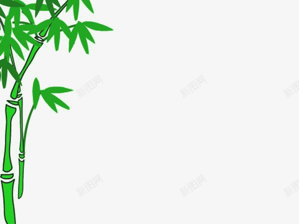 绿色竹子png免抠素材_新图网 https://ixintu.com 竹子 绿叶 绿色 翠绿