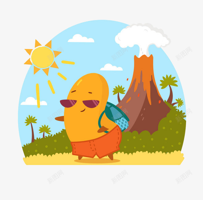 热带旅游png免抠素材_新图网 https://ixintu.com 休闲 出行 度假 旅游