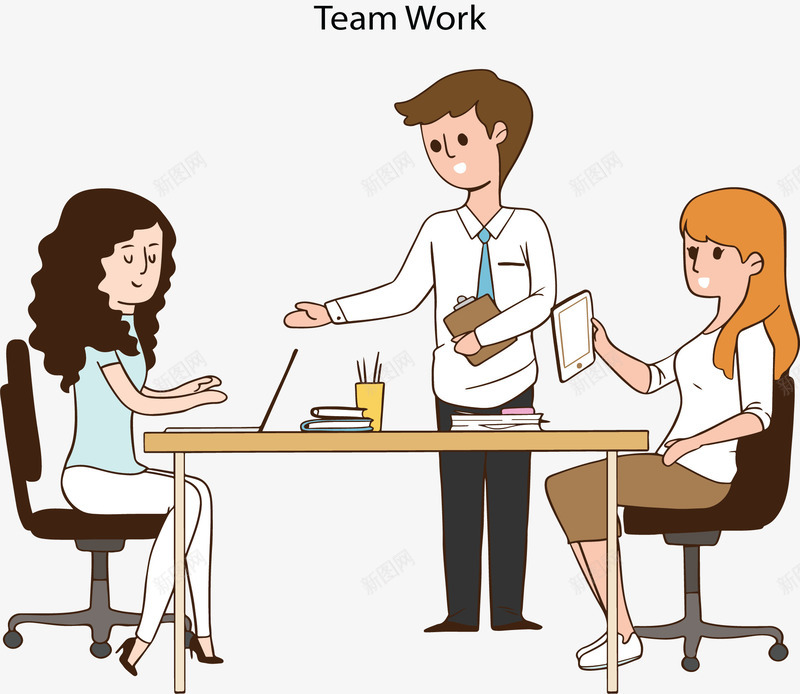 商务白领三人会议矢量图ai免抠素材_新图网 https://ixintu.com 三人会议 团队 团队会议 团队合作 小组会议 矢量png 矢量图