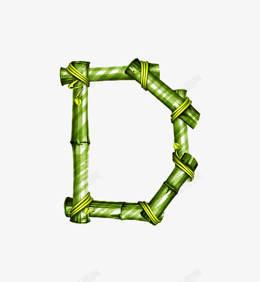 竹子字母dpng免抠素材_新图网 https://ixintu.com 创意数字 竹子字母数字 竹林环保