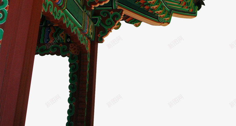 手绘韩式传统建筑屋檐png免抠素材_新图网 https://ixintu.com 传统 屋檐 建筑