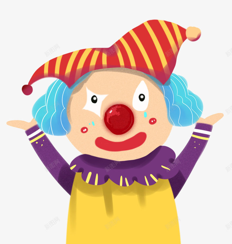 愚人节可爱手绘装饰插图插画小丑png免抠素材_新图网 https://ixintu.com joker 卡通插图 可爱 小丑 愚人节 手绘 插画 装饰插图