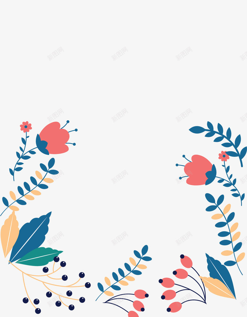 情人节美丽花丛框架png免抠素材_新图网 https://ixintu.com 情人节 美丽花藤 美图边框 花丛 花朵 花海 边框纹理 鲜花