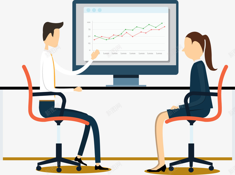 卡通商务人物png免抠素材_新图网 https://ixintu.com PPT 人物 会议 分析 卡通小人 商业 小组 小组讨论会 插画 讨论