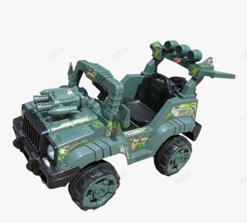 浅蓝色小战车png免抠素材_新图网 https://ixintu.com 儿童玩具 娱乐 玩具 车