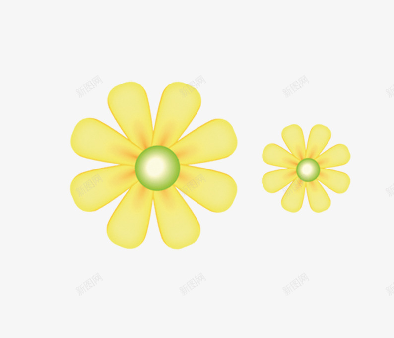 小黄花png免抠素材_新图网 https://ixintu.com 小花 花瓣 鲜艳 鲜花 黄色