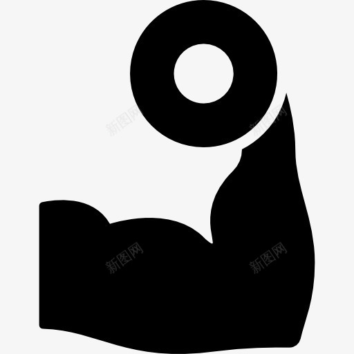锻炼哑铃图标png_新图网 https://ixintu.com 体育 健身房 哑铃 强 肱二头肌 运动
