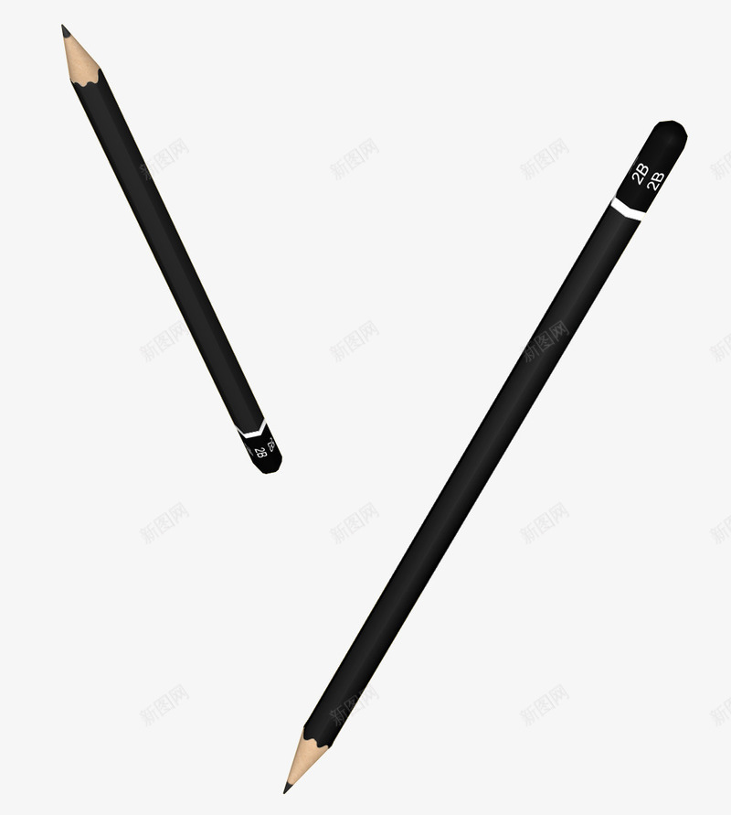 绘图铅笔png免抠素材_新图网 https://ixintu.com 文具 绘图 铅笔 黑