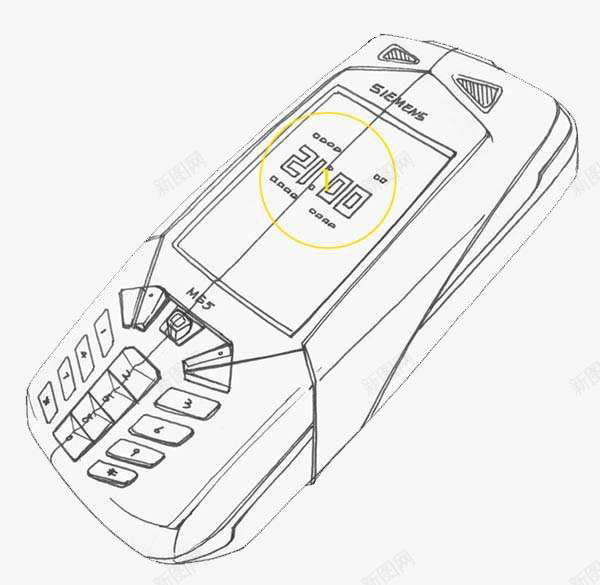 按键手机线稿png免抠素材_新图网 https://ixintu.com 手机 手机线稿 按键 线稿