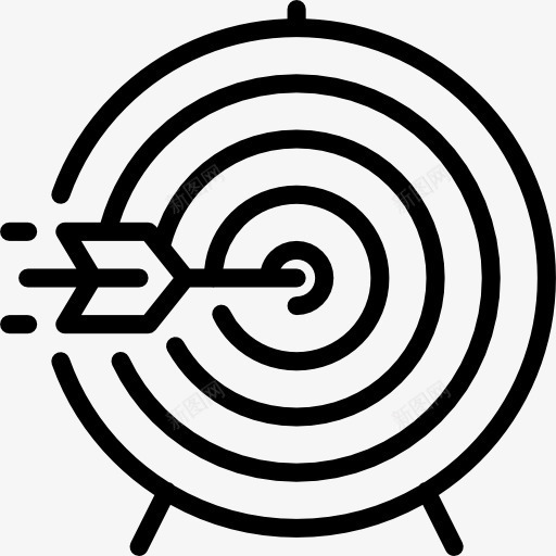 目标图标png_新图网 https://ixintu.com 体育比赛 体育营销 射箭 弓箭手 武器 武器库 目标 目的 箭