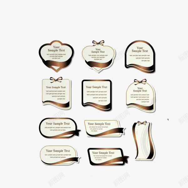多用途商品标签png免抠素材_新图网 https://ixintu.com 商品 商品标签 标签 用途
