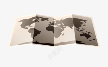 世界地图png免抠素材_新图网 https://ixintu.com 世界地图 世界地图轮廓 图纸 地图 折纸