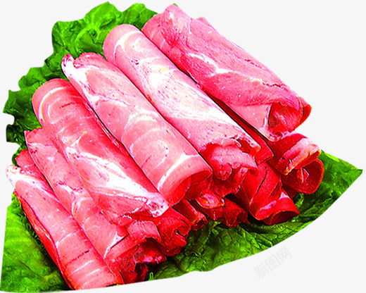 红色火锅羊肉卷开业png免抠素材_新图网 https://ixintu.com 开业 火锅 红色 羊肉