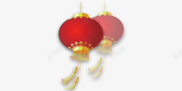 灯笼红色节日png免抠素材_新图网 https://ixintu.com 新年 新春 灯笼 红色 节日