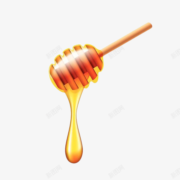 手绘蜂蜜搅拌棒png免抠素材_新图网 https://ixintu.com 保健 手绘 搅拌棒 枣花蜂蜜 枣花蜜 花蜜 蜂蜜 食物