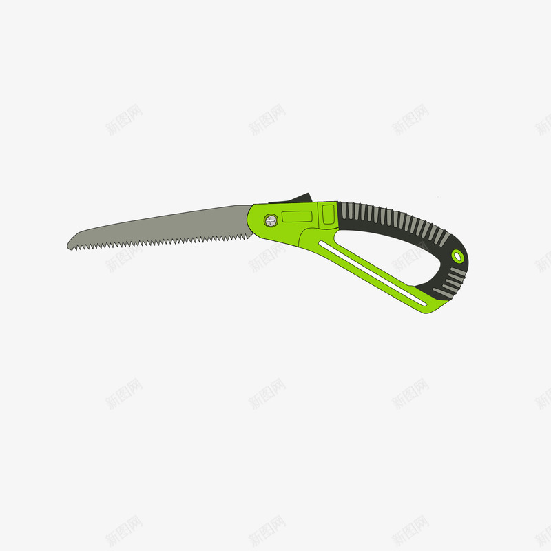 园林工具锯子卡通线稿png免抠素材_新图网 https://ixintu.com 卡通 园林 工具 锯子