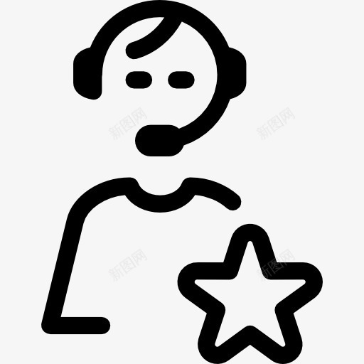 技术支持与明星图标png_新图网 https://ixintu.com 人 信息 客户服务 帮助 电话销售 耳机