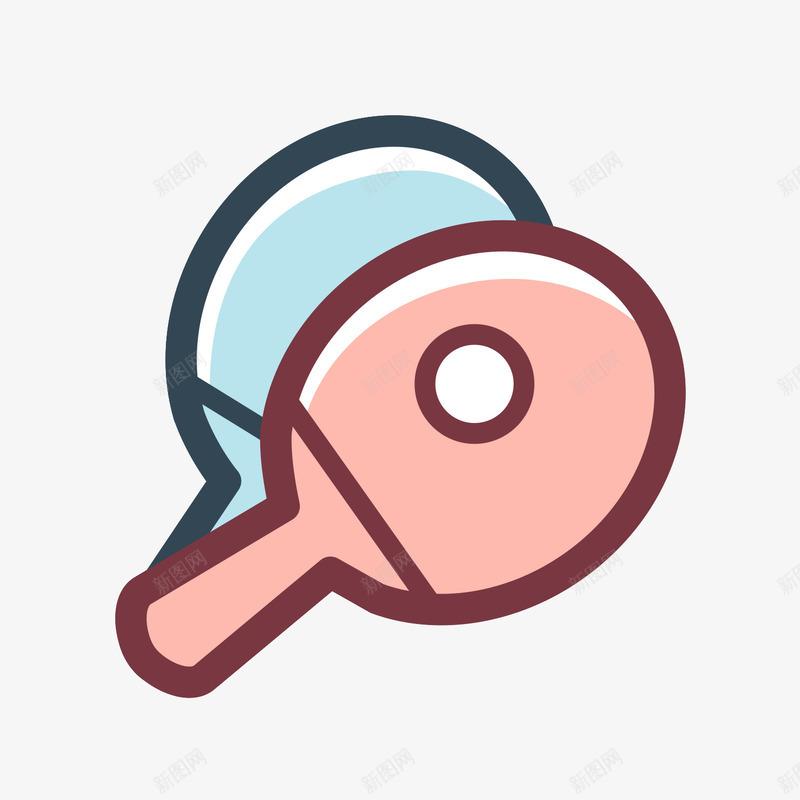 彩色手绘圆弧乒乓球元素矢量图eps免抠素材_新图网 https://ixintu.com 乒乓球 体育 健身 圆弧 弧度 弯曲 彩色 手绘 矢量图