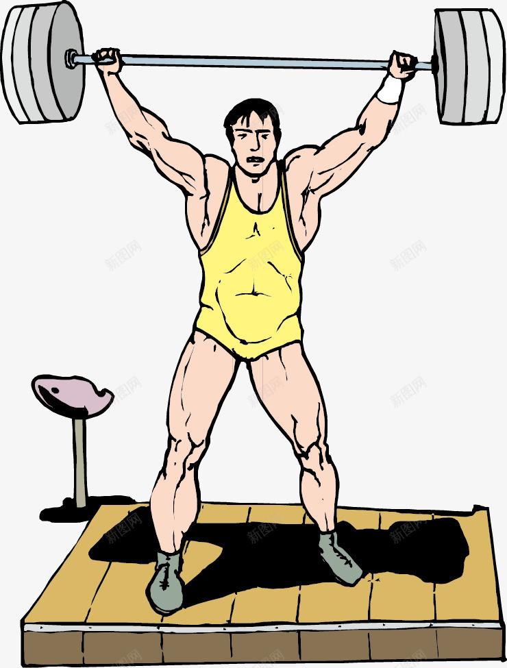 人物插图举起杠铃的男举重运动员png免抠素材_新图网 https://ixintu.com 举东西 举起杠铃 举重 人物插图 比赛 男 运动员