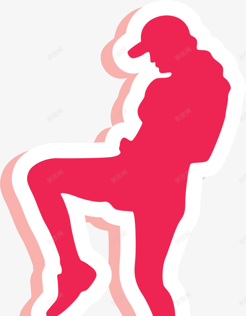 红色扁平街舞贴纸png免抠素材_新图网 https://ixintu.com 人物插画 人物贴纸 红色贴纸 舞姿 舞者 舞蹈 舞蹈跳舞培训班招生 艺术 街舞 跳舞