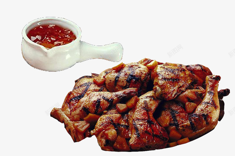 蜂蜜调料酱烧烤鸡肉psd免抠素材_新图网 https://ixintu.com 烧烤 蜂蜜 调料酱 饮食 鸡肉