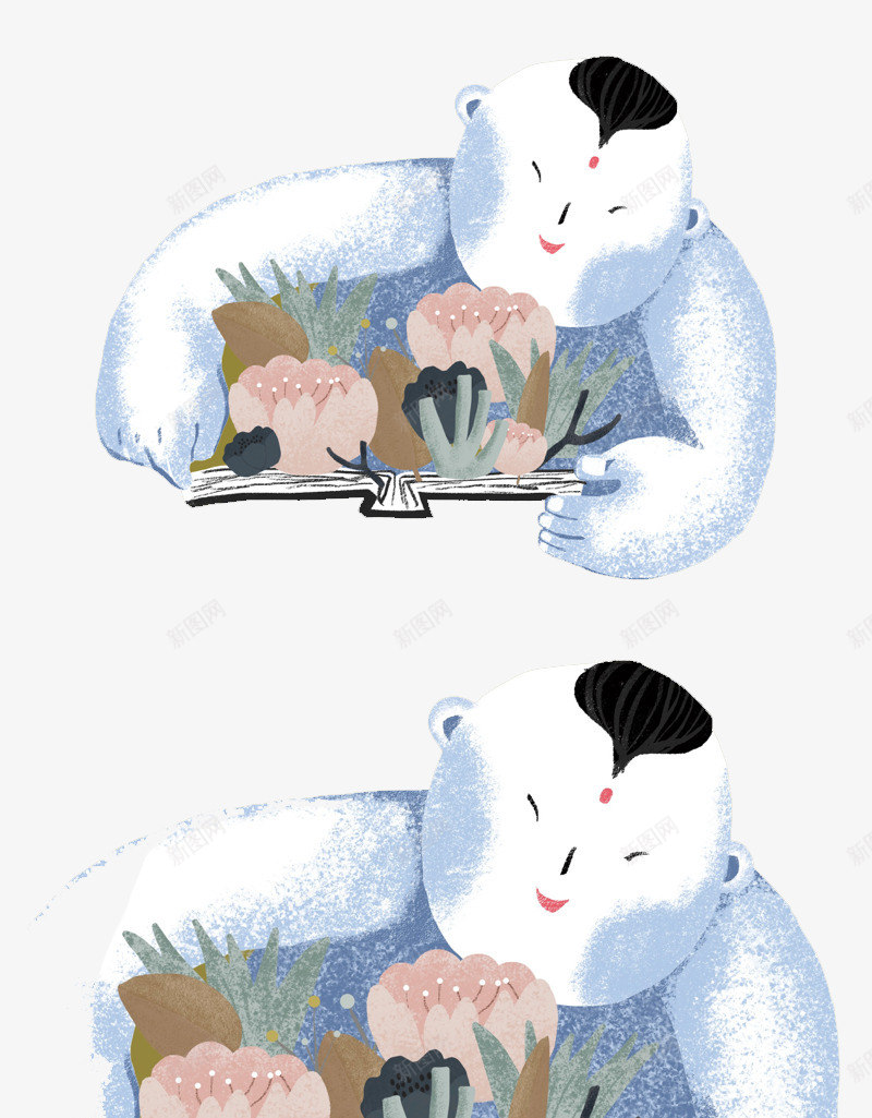 日系手绘胖娃娃png免抠素材_新图网 https://ixintu.com 儿童 儿童插画 卡通 卡通插画 手绘 童话故事 胖娃娃