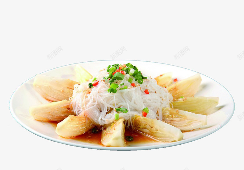 蒜蓉粉丝娃娃菜png免抠素材_新图网 https://ixintu.com 娃娃菜 粉丝 蒜蓉 食物