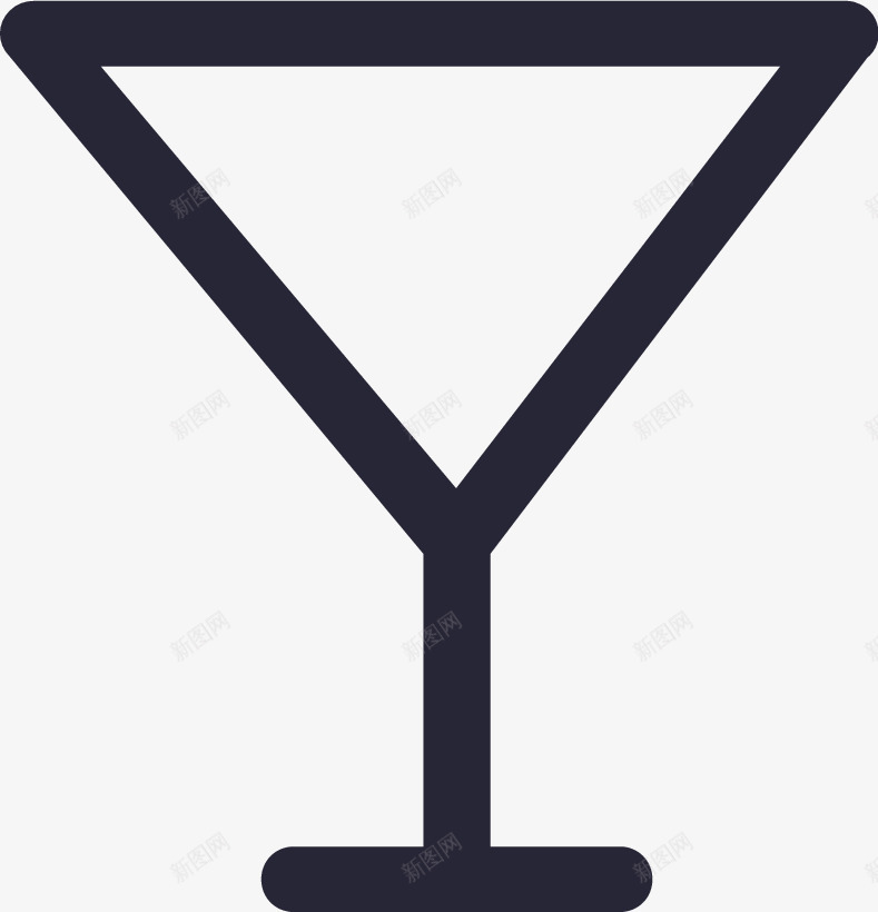 酒杯线矢量图图标eps_新图网 https://ixintu.com 酒杯线 矢量图