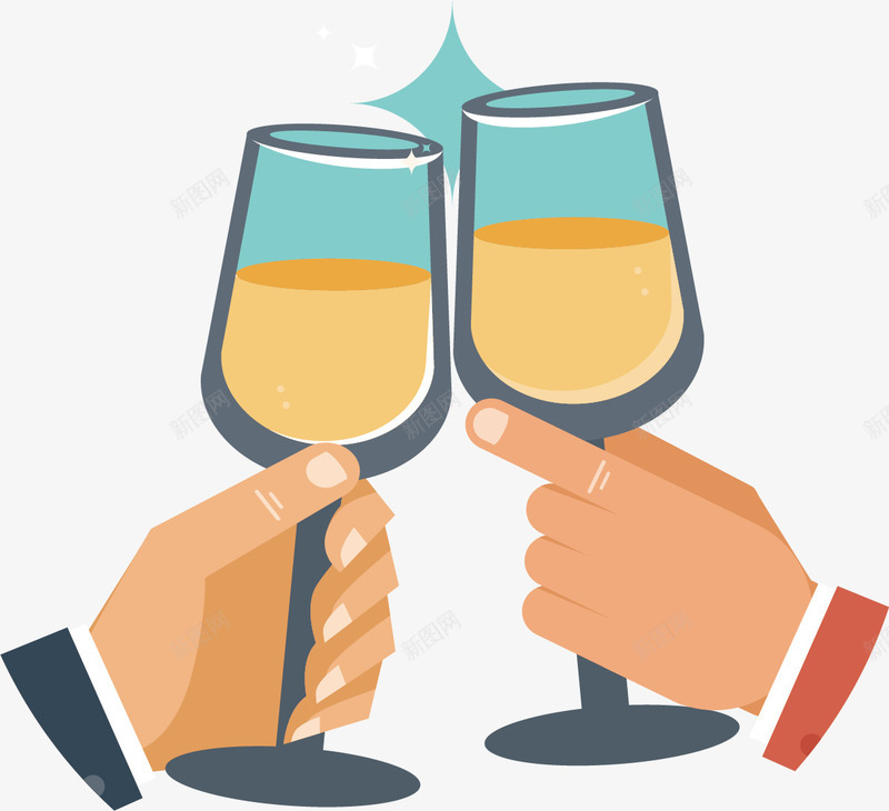碰杯png免抠素材_新图网 https://ixintu.com Cheers cheers 手 装饰 酒杯 高脚杯