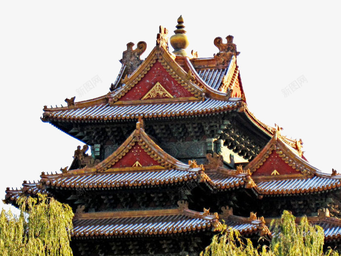古代古典故宫角楼屋檐元素png免抠素材_新图网 https://ixintu.com 古代 古典 屋檐 建筑 故宫角楼