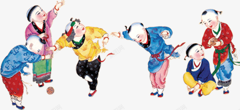 创意手绘扁平年华娃娃png免抠素材_新图网 https://ixintu.com 创意 娃娃 年华 扁平