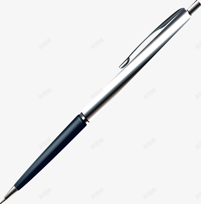 蓝色圆珠笔文具办公用品矢量图ai免抠素材_新图网 https://ixintu.com 书写 圆珠笔 尖头 按压式 文具 笔管 红色 蓝色 黑色 矢量图
