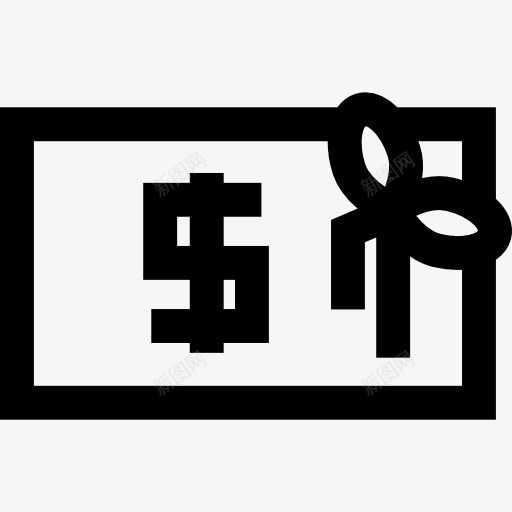 美元的礼物图标png_新图网 https://ixintu.com 丝带 商务 商品 支付 比尔 电子商务 礼物 美元