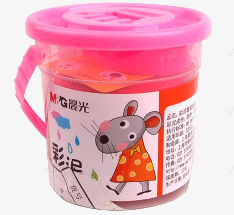 彩泥文具png免抠素材_新图网 https://ixintu.com 文具 晨光 晨光文具 晨光笔 橡皮泥 红色