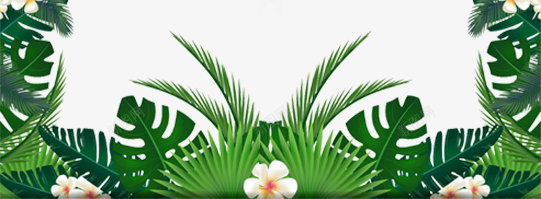 绿色植物平铺png免抠素材_新图网 https://ixintu.com 女王驾到 框 植物 绿色 花