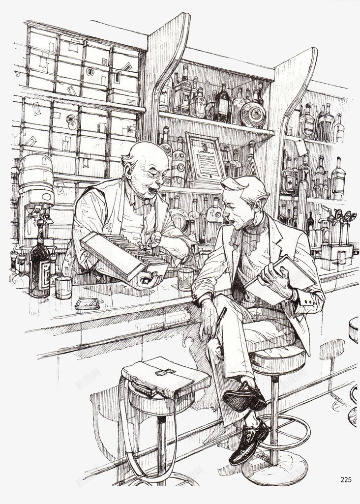 手绘线稿商店货架png免抠素材_新图网 https://ixintu.com 交流 商店 小区商店 手绘 素描 线条 货架