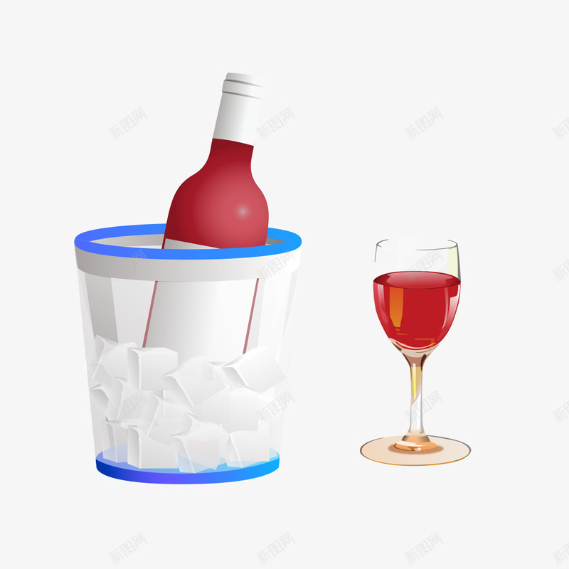 手绘红酒红酒杯png免抠素材_新图网 https://ixintu.com 手绘 杯子 红酒 红酒杯