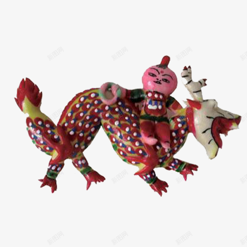 小娃降龙png免抠素材_新图网 https://ixintu.com 娃娃 民俗 糖人 糖塑 降服