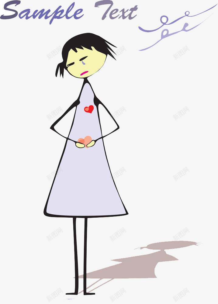 手绘遗憾的家庭主妇png免抠素材_新图网 https://ixintu.com 后悔 女士 手绘 无奈 蓝瘦香菇 表情 遗憾 遗憾的表情 难受