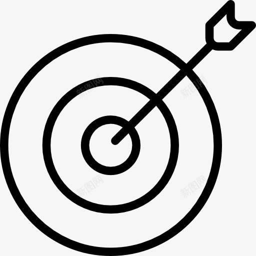 射箭图标png_新图网 https://ixintu.com 体育比赛 奥运会 目标 箭 练习射箭